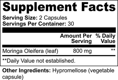 Moringa Oleifera supplement