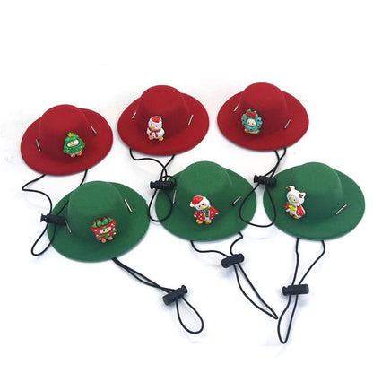 Pet Christmas Hat Felt Cloth Soft Cute Decorate Cosplay