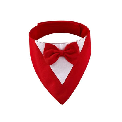 Pet Triangle Bib Bow Saliva Towel