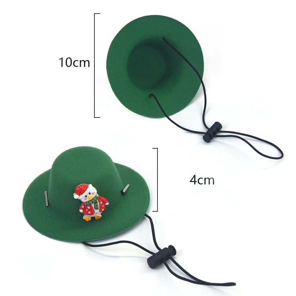Pet Christmas Hat Felt Cloth Soft Cute Decorate Cosplay